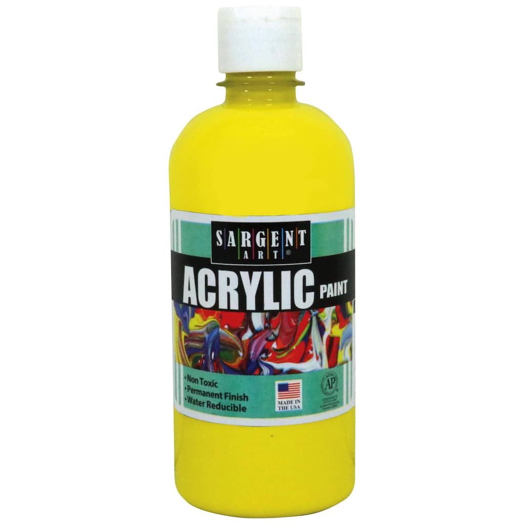 Sargent Art Yellow Acrylic Paint Squeeze Bottle Sargent Art Yellow Acrylic Paint Squeeze Bottle